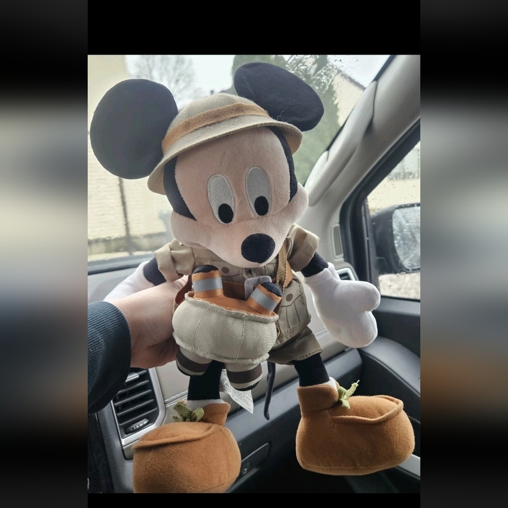 Disney Mickey Mouse Safari Plush with Tan and Brown Outfit - Picture 4 of 6